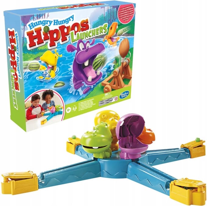 Hongerig arcadespel Hungry Hippos Launchers Hasbro arcadespel
