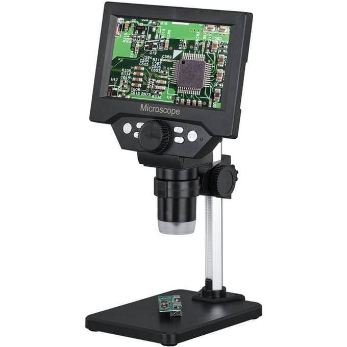 Microscope électronique à écran LCD de 5,5 pouces Microscopes industriels de 10 mégapixels Électronique numérique multicolore