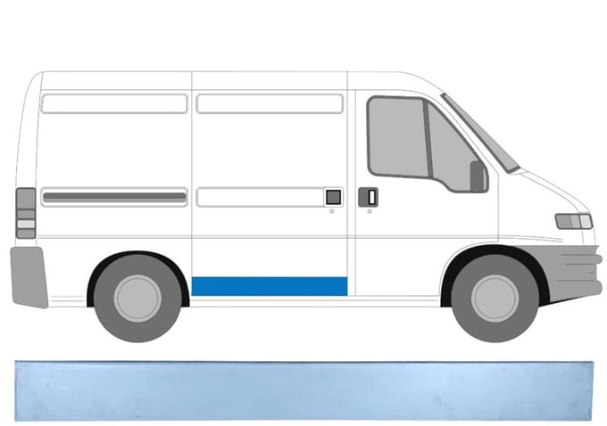 Interne reparatie achterste deuren voor Citroen Jumper 1994-2006 / Rechts