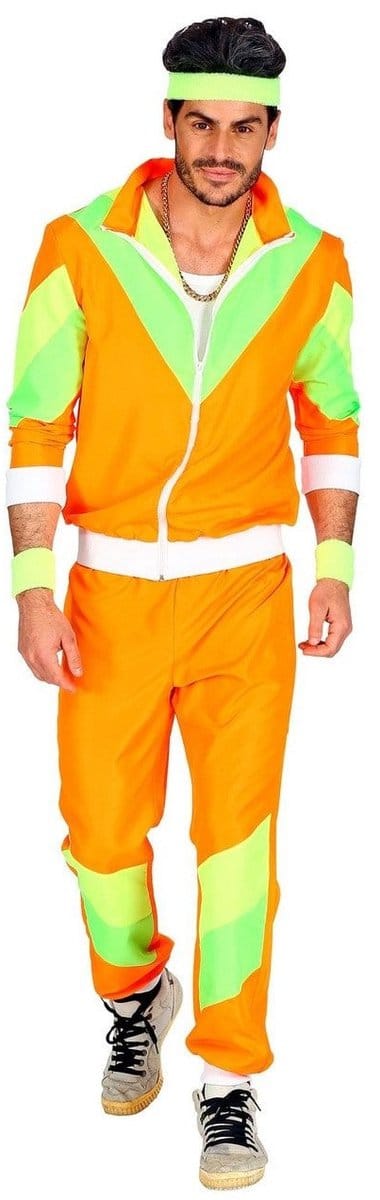 Trainingspak oranje jaren 80