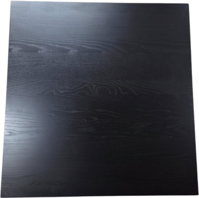 Horeca tafelblad Essenhout - 70x70x4 cm - zwart