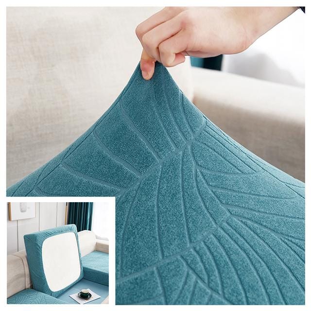 Housse de coussin de siège de canapé imperméable Housse de chaise Jacquard Housse de canapé extensible lavable amovible Housse de protection de canapé pour la maison 1 pièce Normal Size 2