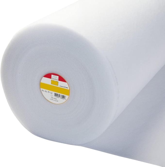 Opstrijkbaar Vlieseline - Volume Fleece - Tassen Maken - Medium Loft Dikte - 10 meter - Wit