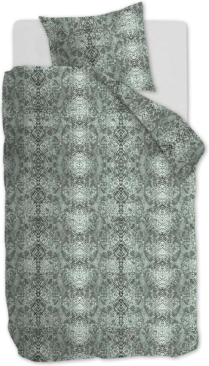 Ambiante Ruya dekbedovertrek - Eenpersoons - 140x200/220 - Groen