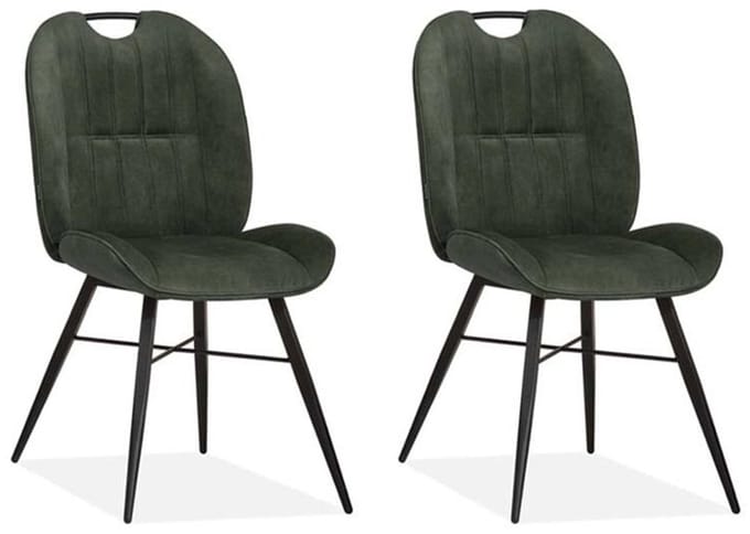 MX Sofa - Eetkamerstoel Austin - Hunter groen (set van 2 stoelen)