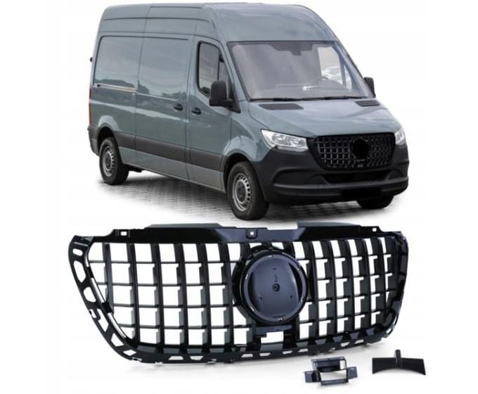 Grille Atrapa Voor Mercedes Sprinter W907, W910 Vanaf 2018- Panamericana Camera
