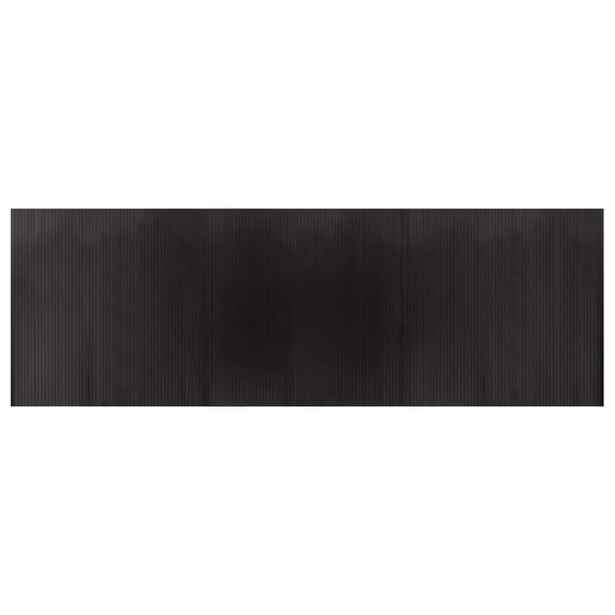 vidaXL - Vloerkleed - rechthoekig - 100x300 - cm - bamboe - donkerbruin