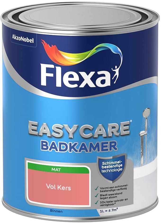 Flexa - Easycare Badkamer - Vol Kers - Mengverf - 1 L