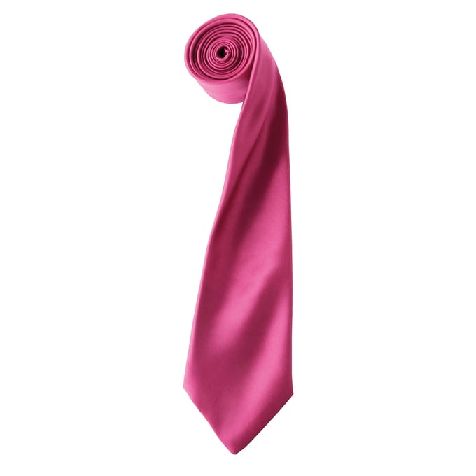 Premier Herensatineband (Smalblad) (Heet Roze)