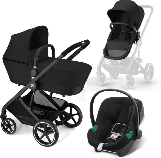 Cybex Balios 3in1 wandelwagen pakket (travel system), Balios 2in1 + Aton B2-isize + Adapters