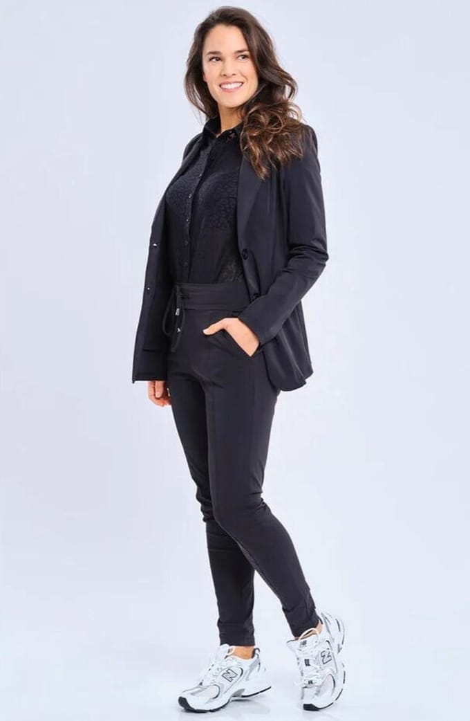 Mi Piace Travel Blazer Dames - Zwart - Maat M/38 - 202102A