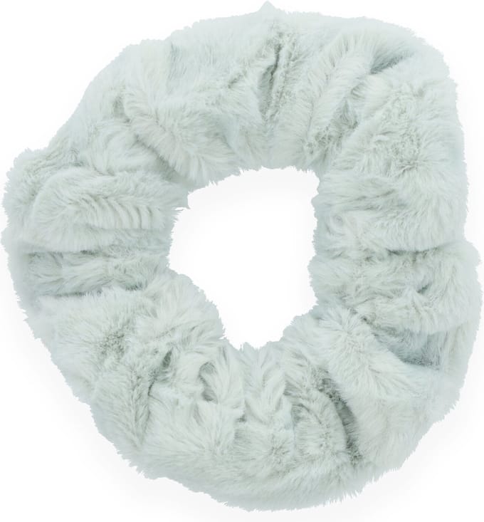Lajetti - Scrunchie Fluffy Mintgroen Extra Vol en Luxe - Haarwokkel Haarelastiek