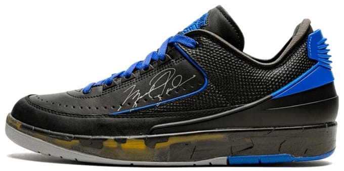 Air Jordan 2 Retro Low SP Off-White Black Blue - Maat 38