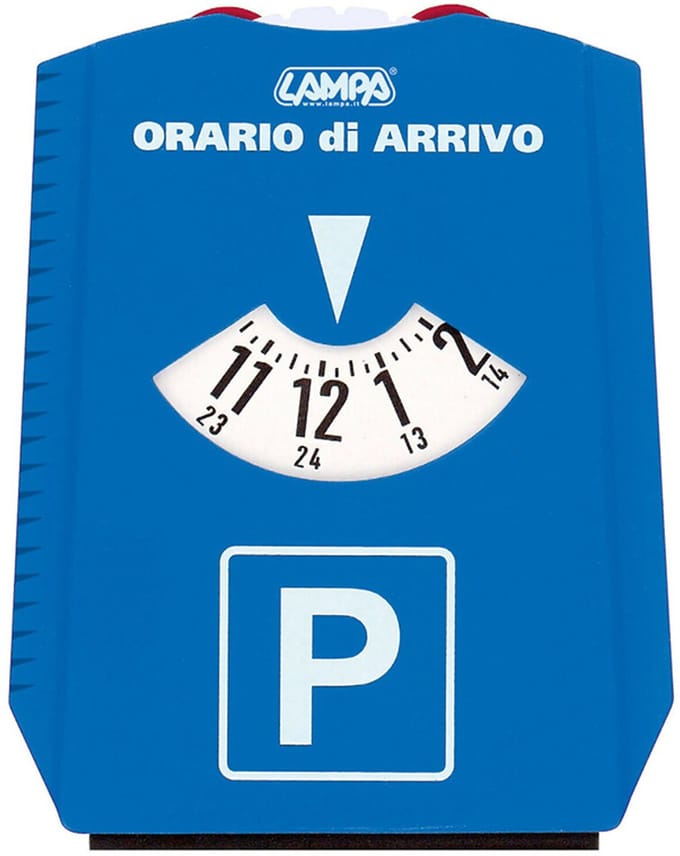 ijskrabber met parkeerkaart