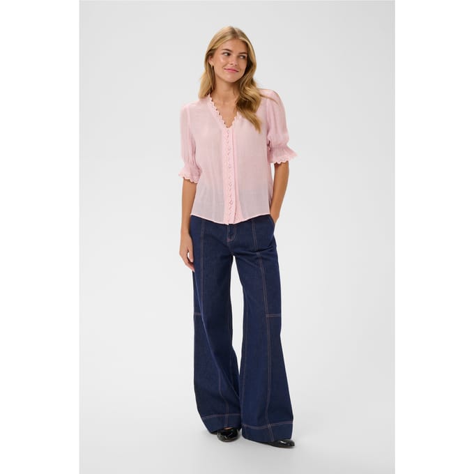 Saint Tropez KristelSZ Shirt Dames Blouse - Chalk Pink