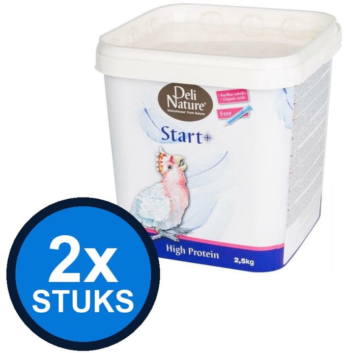 2x Deli Nature - Start+ high protein 2,5kg - Vogelvoer - 2.5 kg