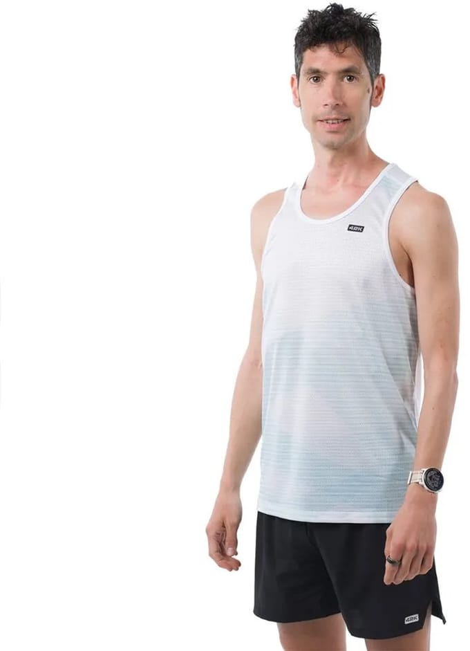 42k Running Stride Mouwloos T-shirt Oranje XL
