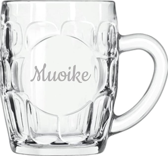 Gegraveerde Bierpul 55cl Muoike