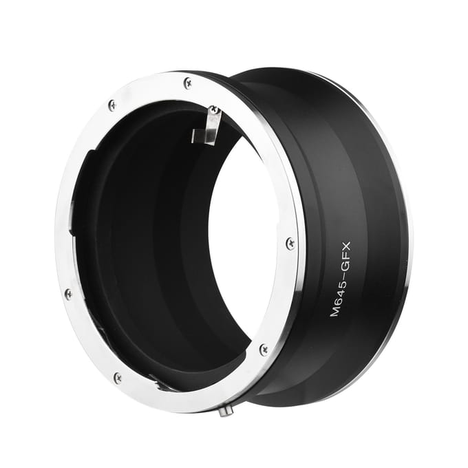 M645-GFX Camera Lens Adapter Vervanging voor Mamiya 645 Lens naar Fujifilm G Mount GFX100 GFX50S zwart