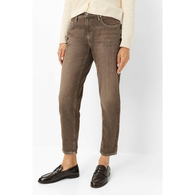 Brax Dames Jeans  Style MILEY S BRUNETTE, denim bruin, maat 46