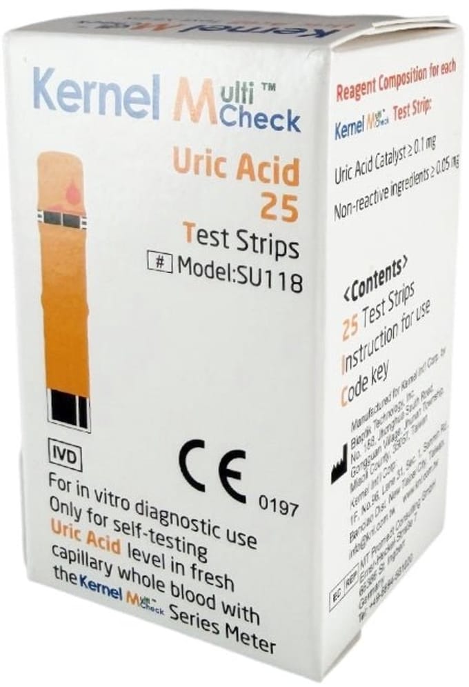 Multicheck Urinezuur teststrips (25)
