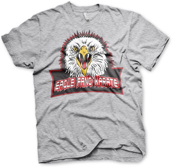 Cobra Kai Eagle Fang Karate T-shirt, grijs gemêleerd