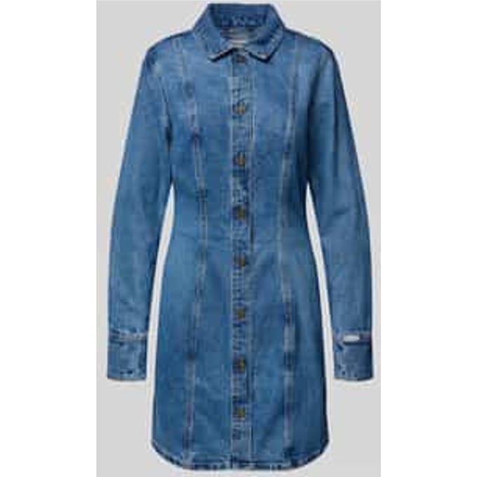 Jeansjurk met knoopsluiting
