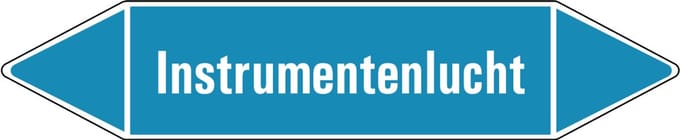 Instrumentenlucht leidingmarkering op vel 252 x 52 mm - 3 per vel