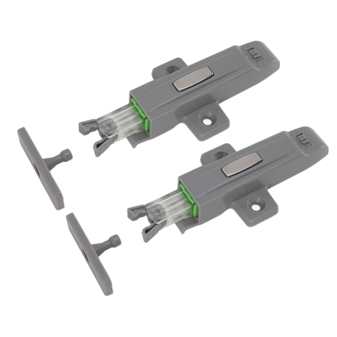 2 Set Kastdeur Drukslot ABS Rebound Zelfvergrendelend Apparaat Botsbestendig Demping