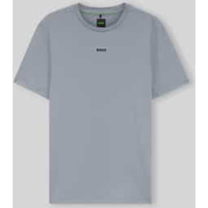 Slim Fit sport-t-shirt met labelprint model 'TS_Active'