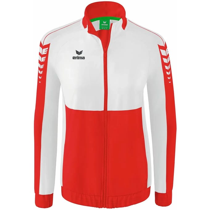Erima Six Wings Presentatiejack Dames - Wit / Rood | Maat: 40
