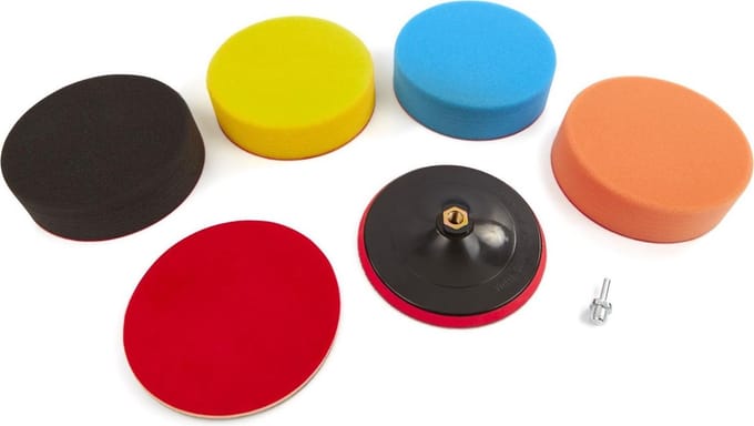 6 Delige 180 mm Polijstset met M14 Opname