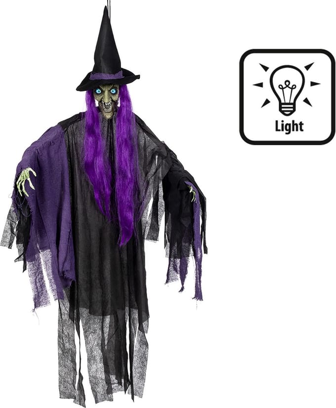 Boland - Decoratie Paarse heks - Horror - Horror