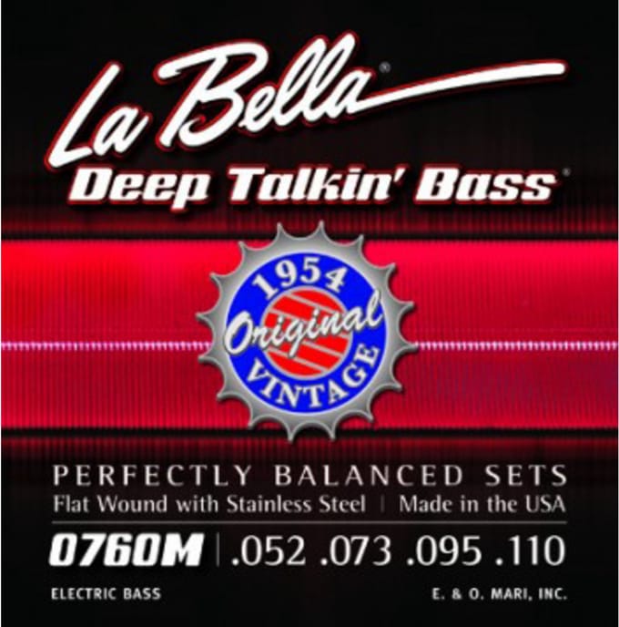 La Bella 0760M 'Original Style' Flatwound Bassnaren (52-110)
