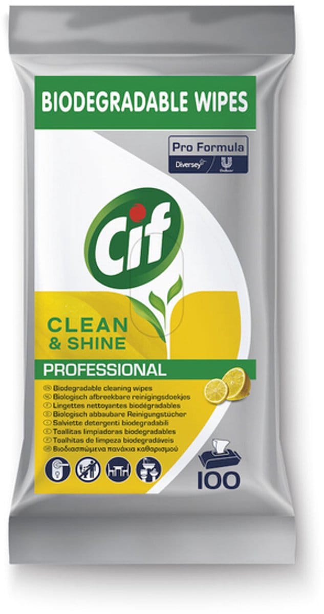 Reinigingsdoekjes cif pro formula multi 100 stuks