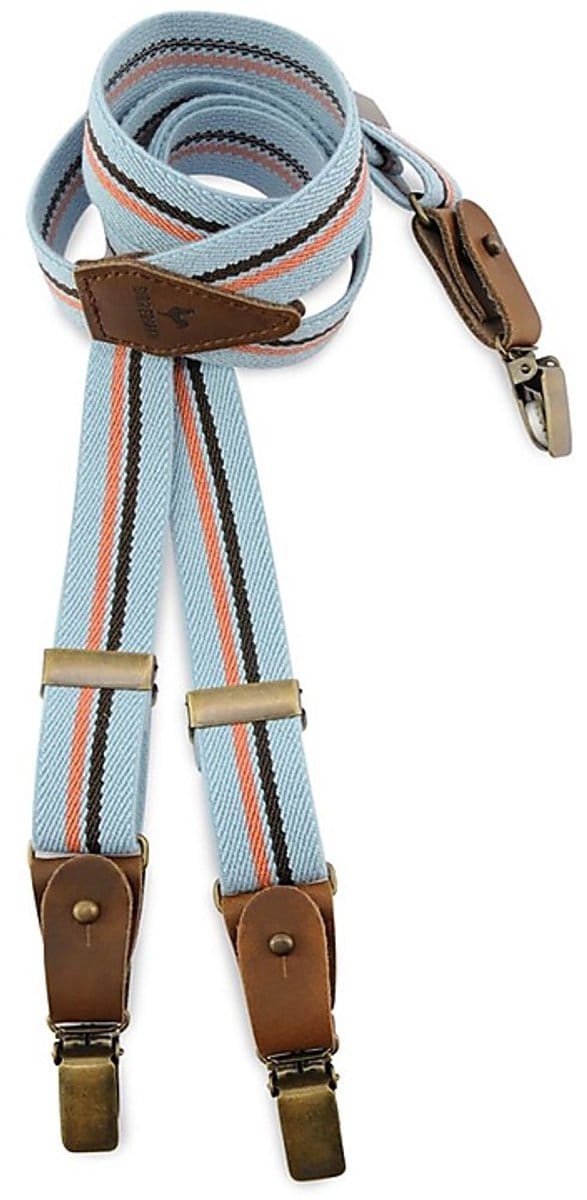 Sir Redman - Bretels - kinderbretels Spring Buddy - lichtblauw / oranje / bruin