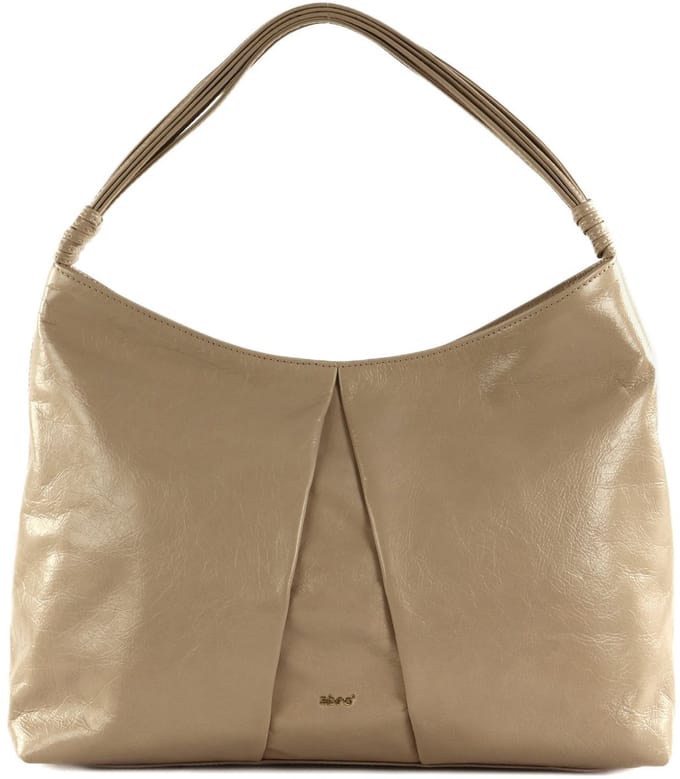 abro Leren Schoudertas Leather Alias Soft Hobo Secret Rosa Beige