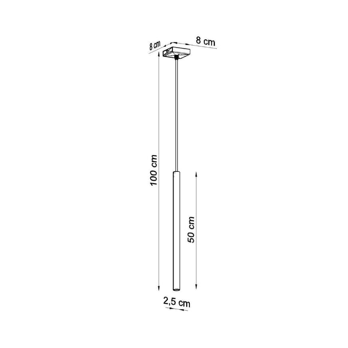 Sollux Lighting Hanglamp Pastelo - G9 - wit - staal - 100x8x8cm