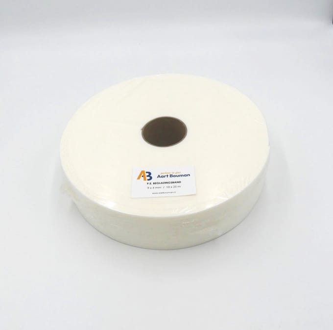 Glasband 9 x 4mm wit - pak 250m