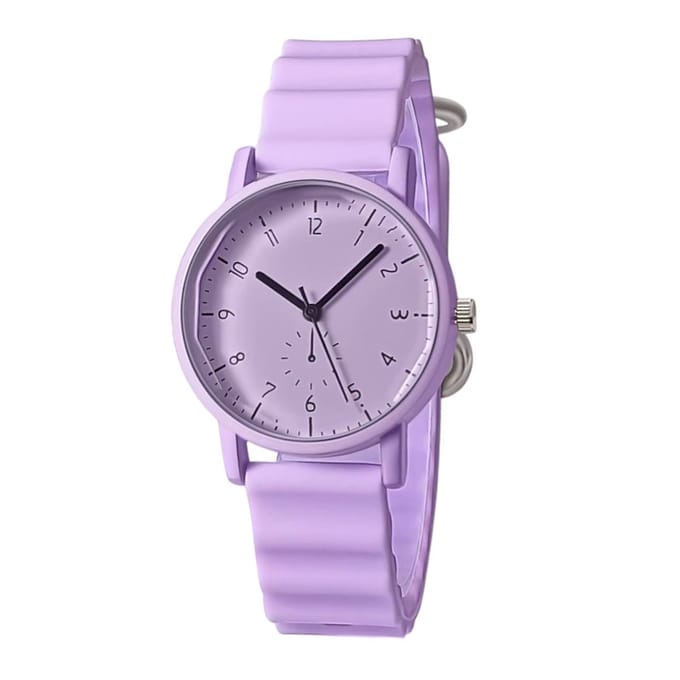 Basic Horloge - Lila | Kunststof/Siliconen | Ø 32 mm | Fashion Favorite