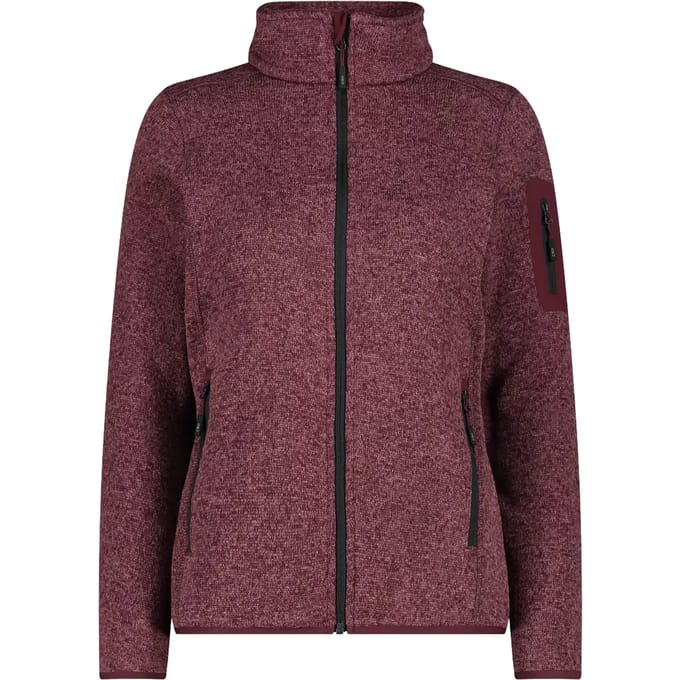 CMP Strick Fleece - Burgundy-antracite - Maat Damen_EU 34