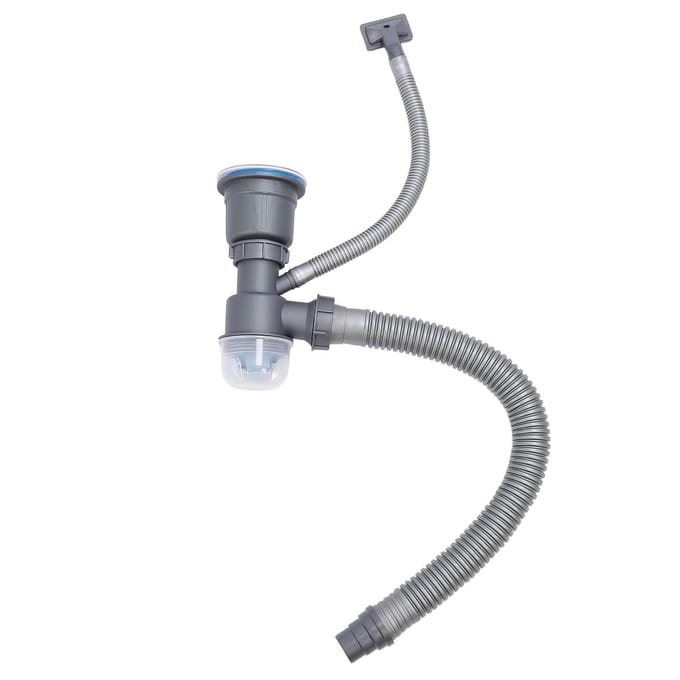 Kit de tuyau de vidange extensible et anti-fuite pour évier de cuisine simple gray