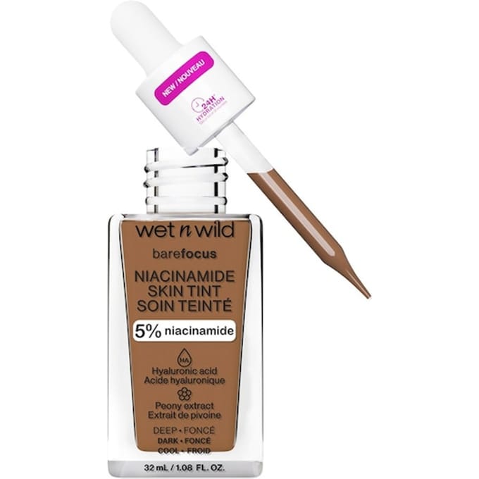 wet n wild Foundation BareFocus Niacinamide Skin Tint Teint Dames 32 ml