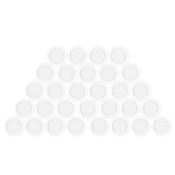 30 pièces Kazoo diaphragmes flûte diaphragmes Kazoo Membrane plastique Instruments de musique accessoires blanc