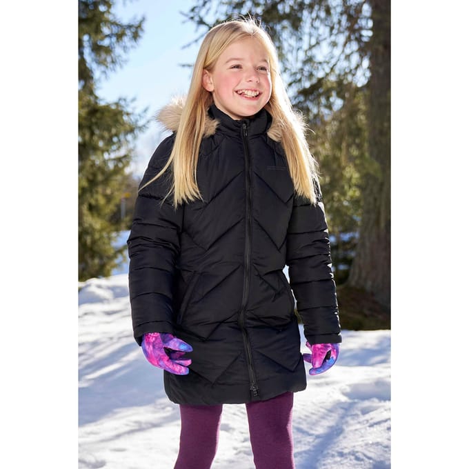 Mountain Warehouse Waterbestendige gewatteerde jas voor kinderen/Kinderen Galaxy (Zwart)