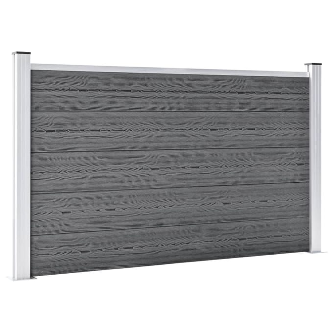 vidaXL Schutting 699x106 cm HKC grijs