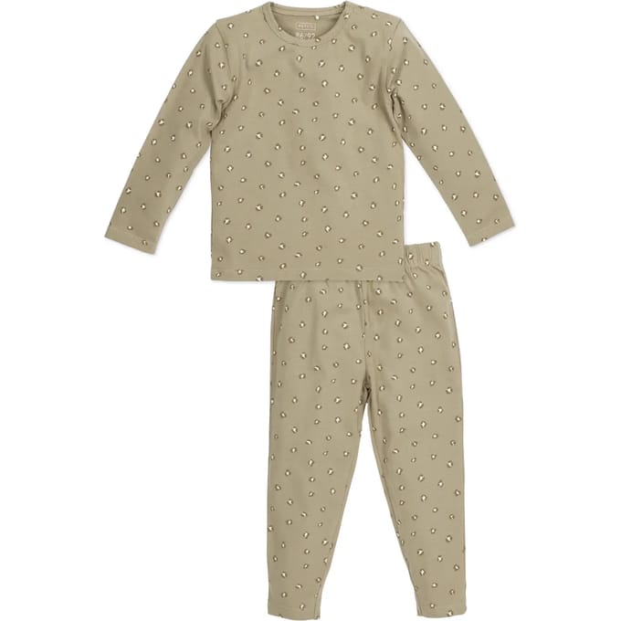 Meyco Baby Mini Panther pyjama - sand - 98/104