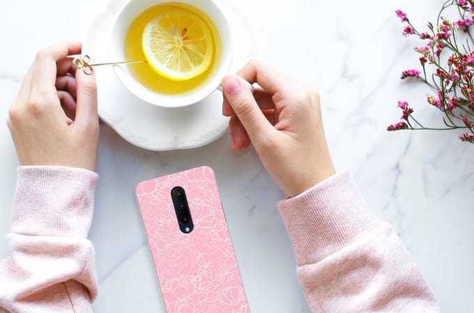 OnePlus 7 Pro TPU Case White Flowers