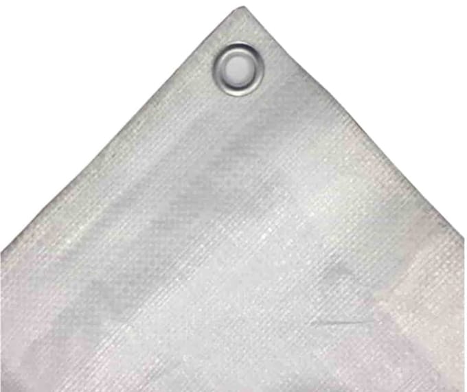 Afdekzeil 8x10m Wit, 180g/m² - Waterdicht en UV-bestendig