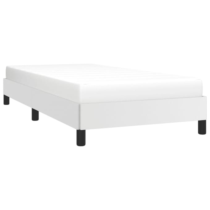 vidaXL - Bedframe - kunstleer - wit - 80x200 - cm